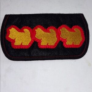 DOG INSPIRED WALLET BILL HOLDER MADE OF CLOTH WITH SCOTTISH TERRIER DESIGN